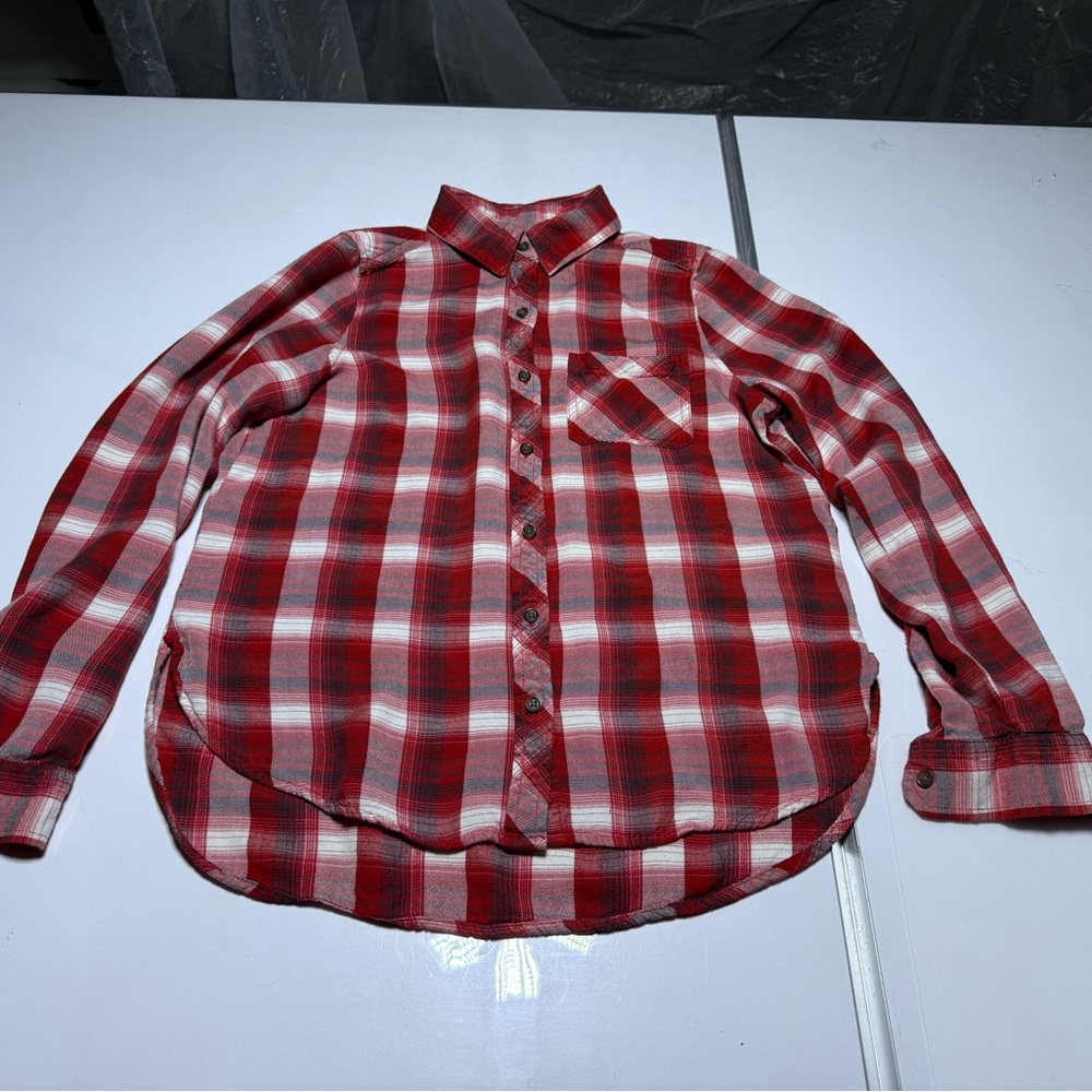 Universal Thread Red and White Plaid Shirt